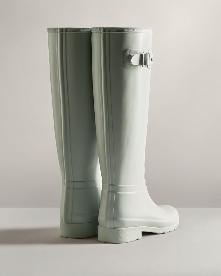 Grey Women's Hunter Refined Slim Fit Tall Rain Boot Tall Rain Boots South Africa | KWH3XRY