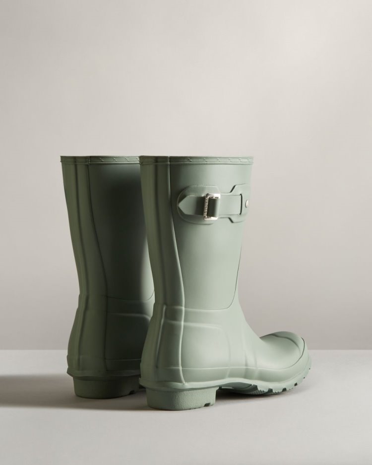 Light Green Women's Hunter Original Short Rain Boot Short Rain Boots South Africa | UHK1ABQ