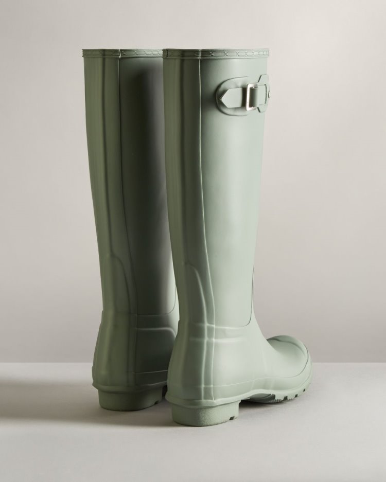 Light Green Women's Hunter Original Tall Rain Boot Tall Rain Boots South Africa | SKBBL1N