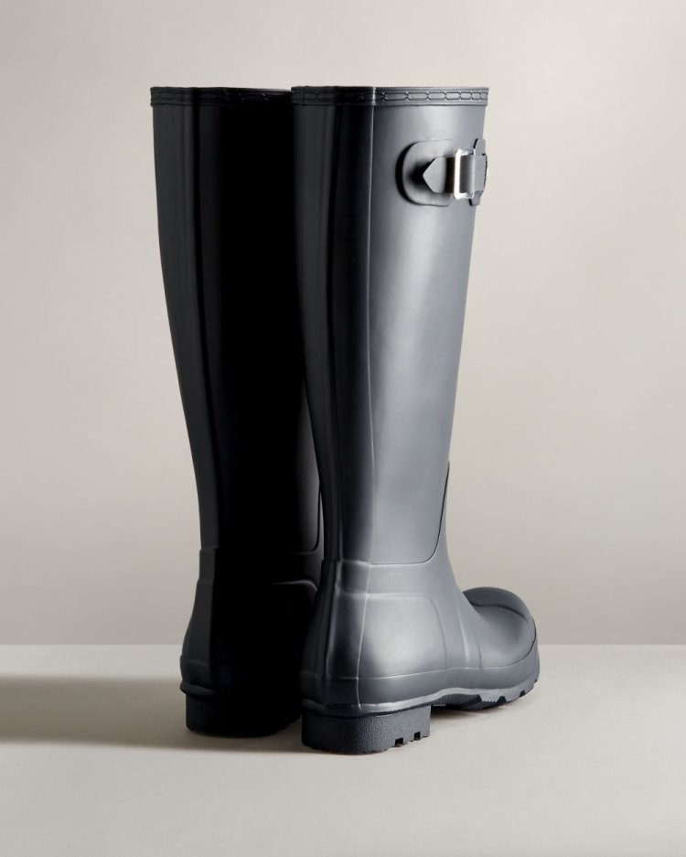 Navy Men's Hunter Original Tall Rain Boot Tall Rain Boots South Africa | P6DP4XW