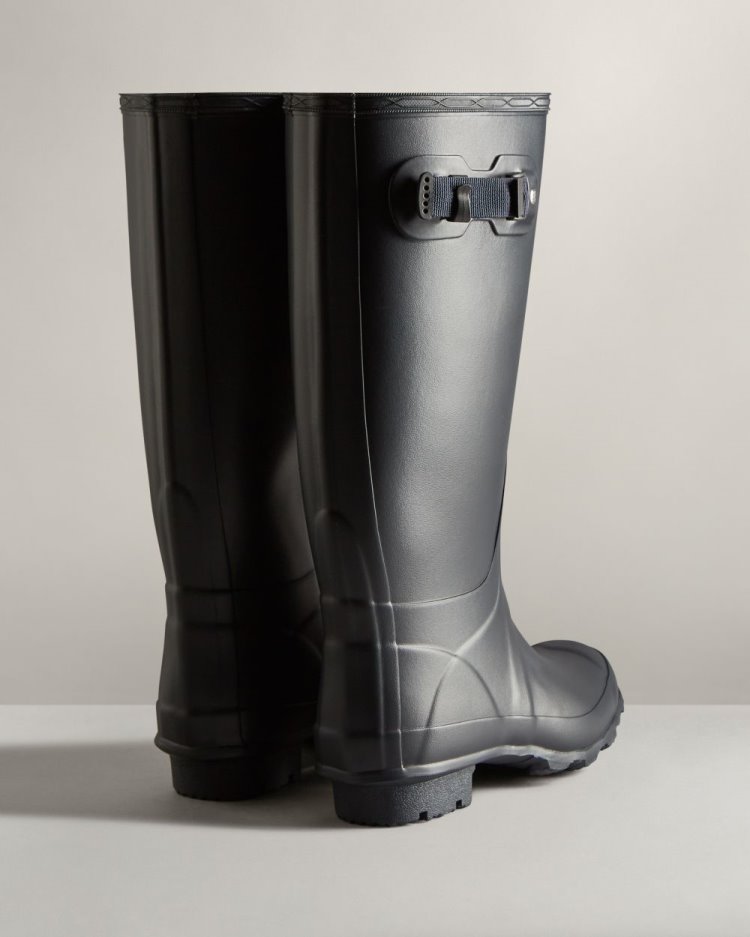 Navy Women's Hunter Huntress Wide Leg Rain Boot Wide Leg Boots South Africa | CKRVOCT