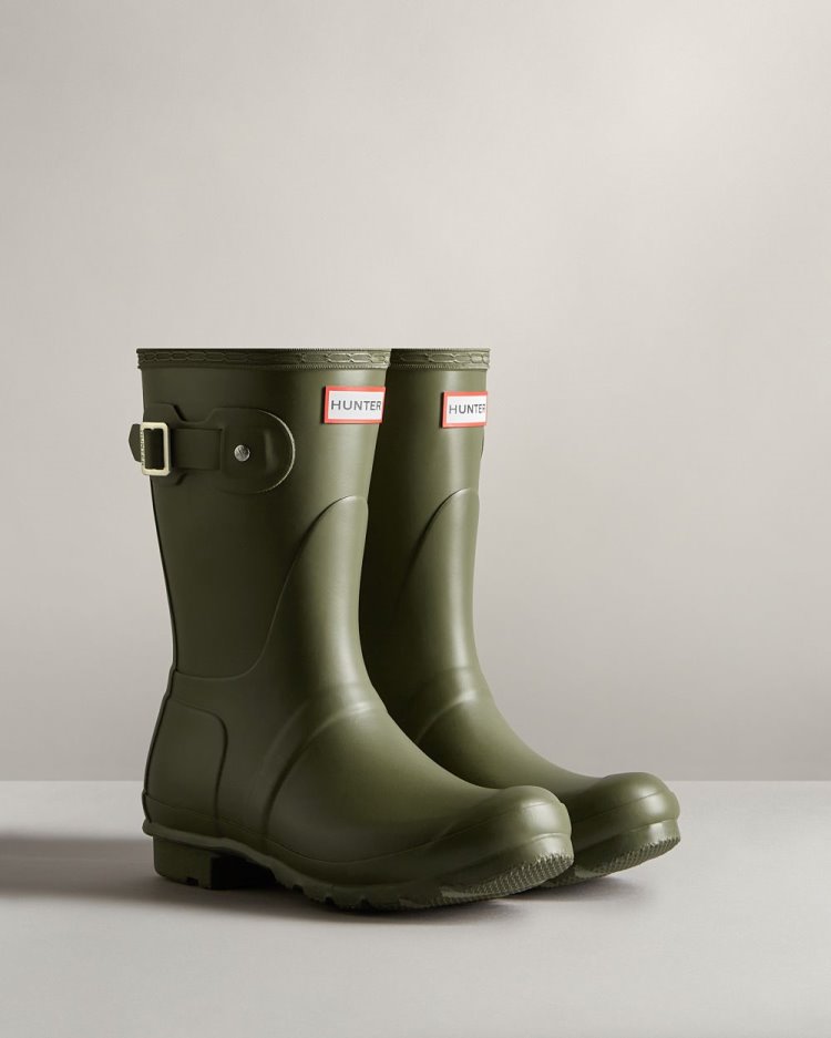 Olive Women's Hunter Original Short Rain Boot Short Rain Boots South Africa | Z7SL9F8