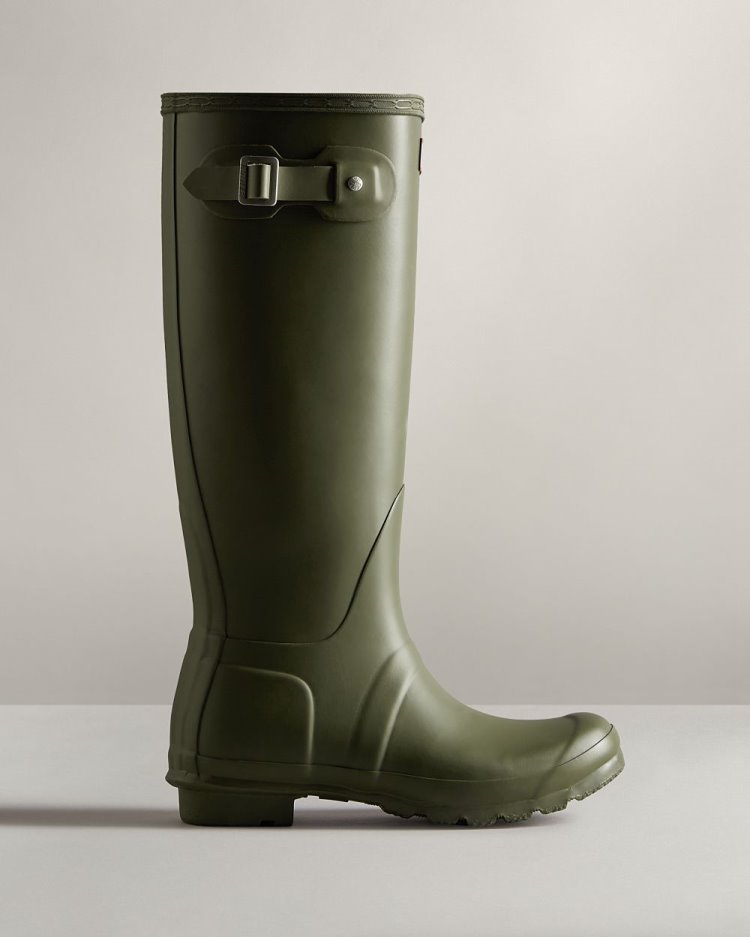 Olive Women\'s Hunter Original Tall Rain Boot Tall Rain Boots South Africa | VJNO5LG