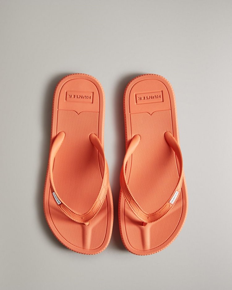 Orange Women\'s Hunter Original Flip Flops Flip Flops South Africa | BBVZ38W