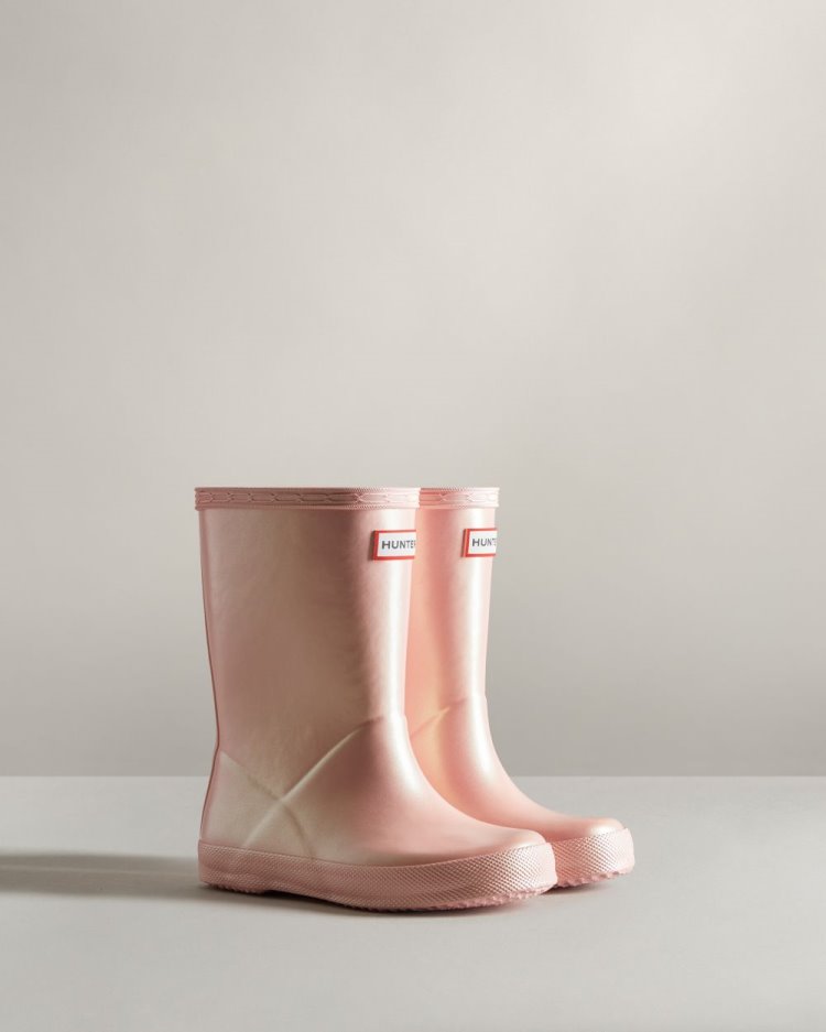 Pink Kids' Hunter First Classic Nebula Rain Boot Short Rain Boots South Africa | NE1PDTR