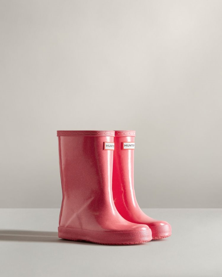 Pink Kids' Hunter First Classic Starcloud Rain Boot Short Rain Boots South Africa | WL1UPU2