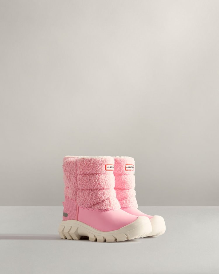 Pink Kids' Hunter Insulated Sherpa Snow Boot Snow Boots South Africa | 7EBJKFU