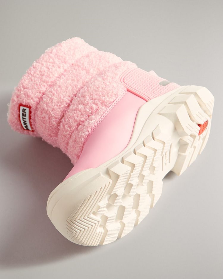 Pink Kids' Hunter Insulated Sherpa Snow Boot Snow Boots South Africa | 7EBJKFU