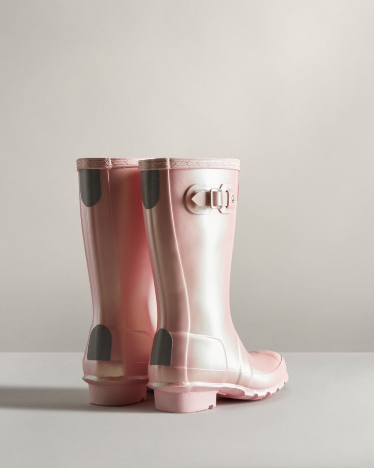 Pink Kids' Hunter Nebula Rain Boot Short Rain Boots South Africa | AGCKMHB