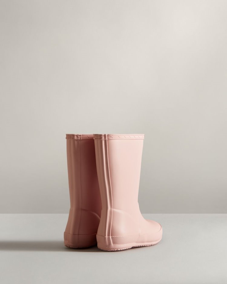 Pink Kids' Hunter Original First Classic Rain Boot Short Rain Boots South Africa | 10MJXR1