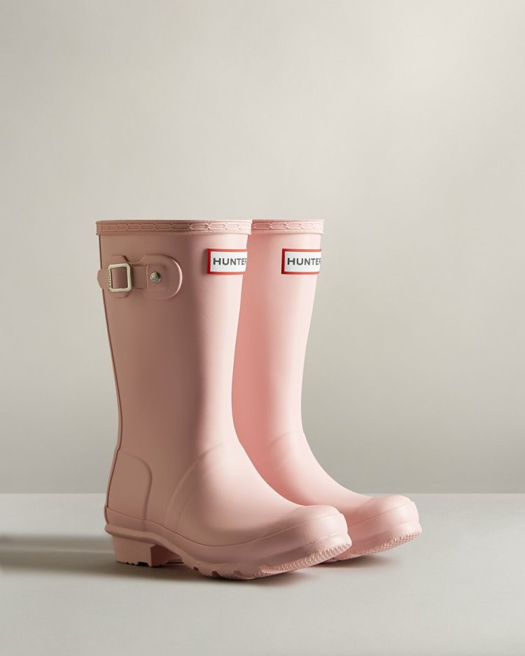 Pink Kids' Hunter Original Rain Boot Tall Rain Boots South Africa | HPJ1NLT