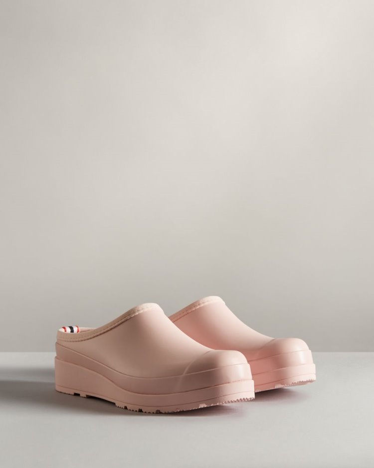 Pink Women's Hunter Play Clogs Clogs South Africa | WGTBKF8