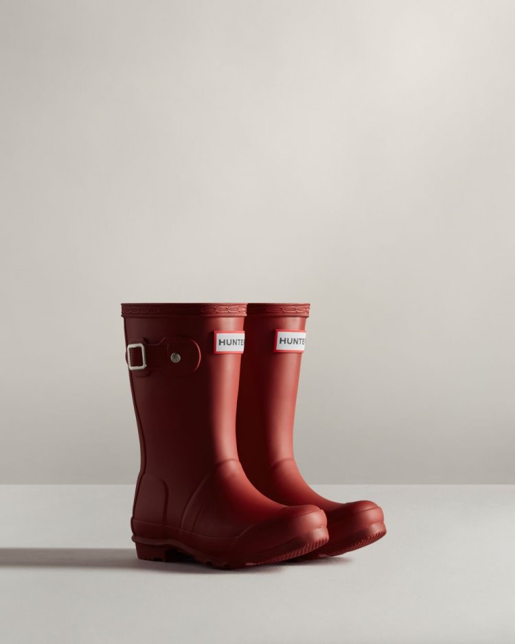 Red Kids' Hunter Original Rain Boot Short Rain Boots South Africa | 7R6S9YB