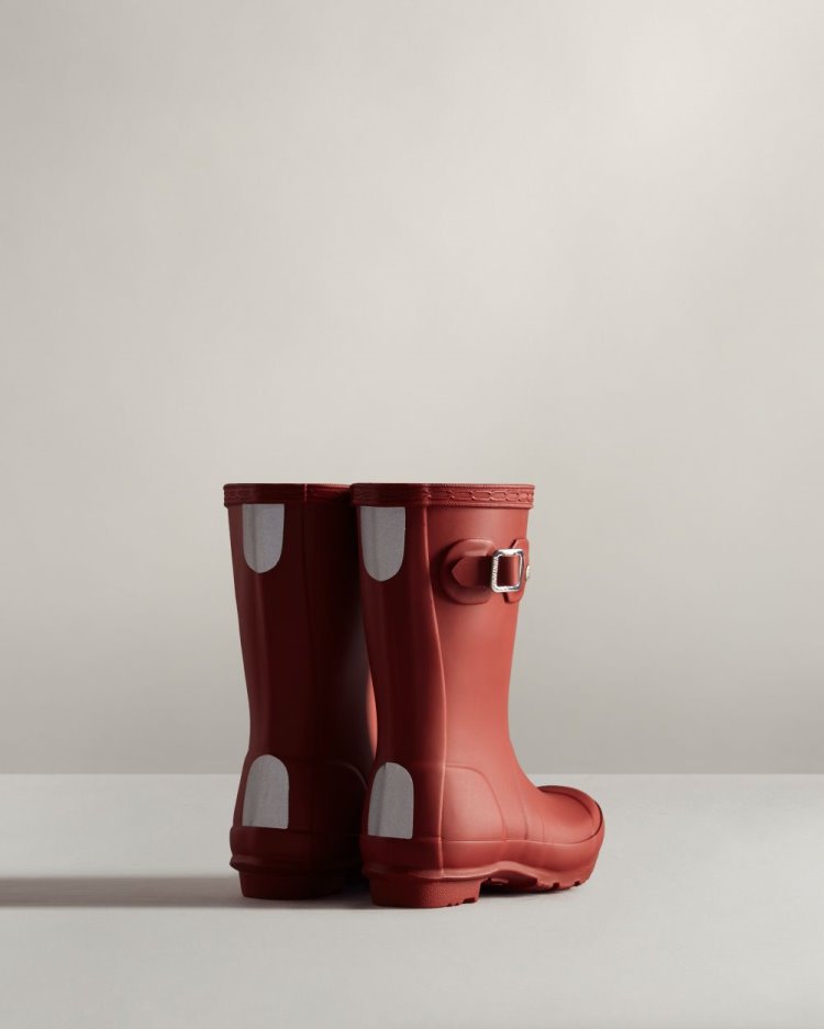 Red Kids' Hunter Original Rain Boot Short Rain Boots South Africa | 7R6S9YB