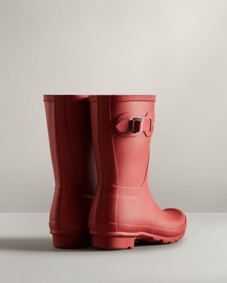 Red Women's Hunter Original Short Rain Boot Short Rain Boots South Africa | ARIOWTB