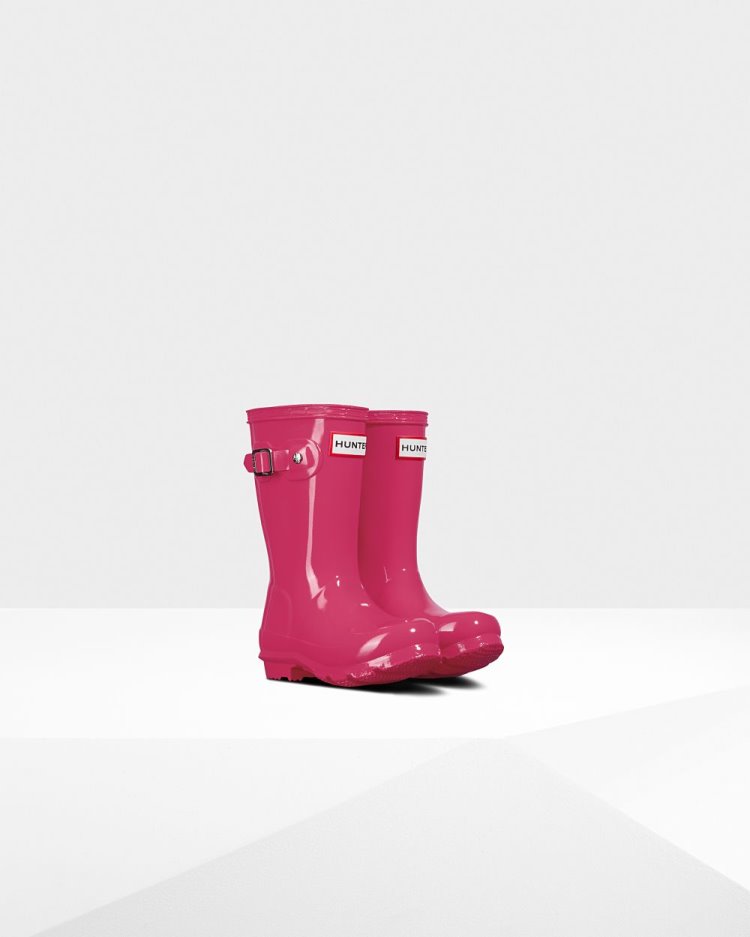 Rose Kids' Hunter Original Gloss Rain Boot Short Rain Boots South Africa | 7TXEY0L