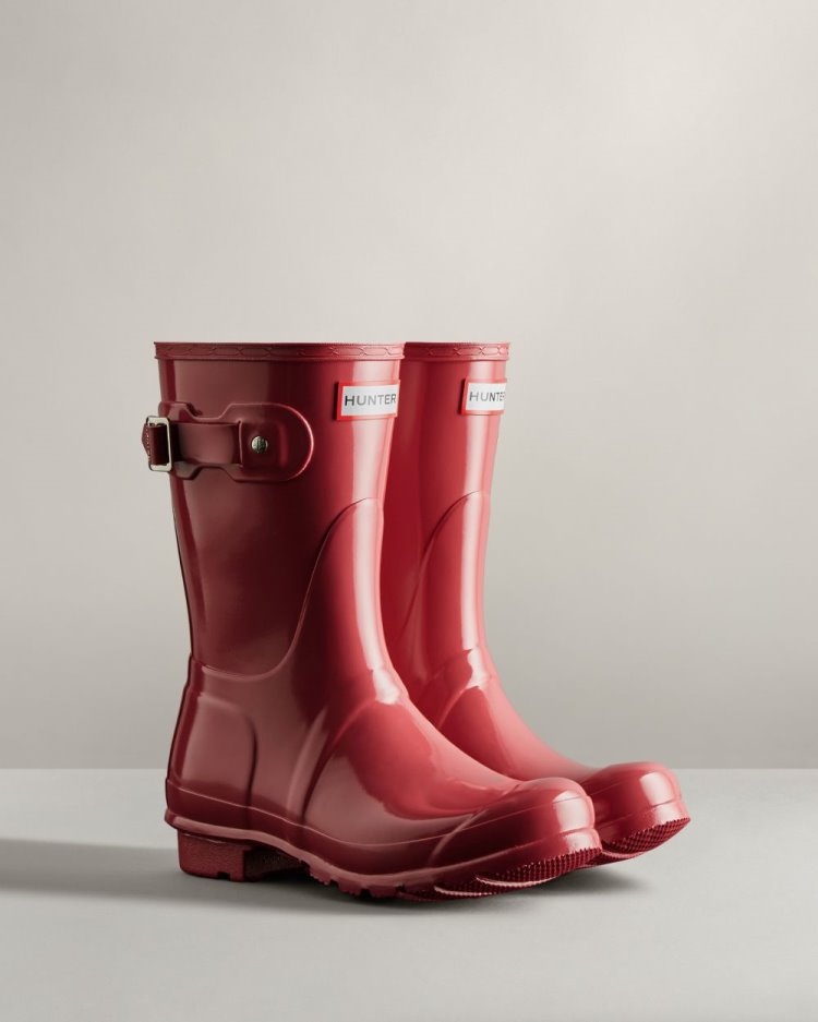 Rose Women's Hunter Original Short Gloss Rain Boot Short Rain Boots South Africa | T883XMK