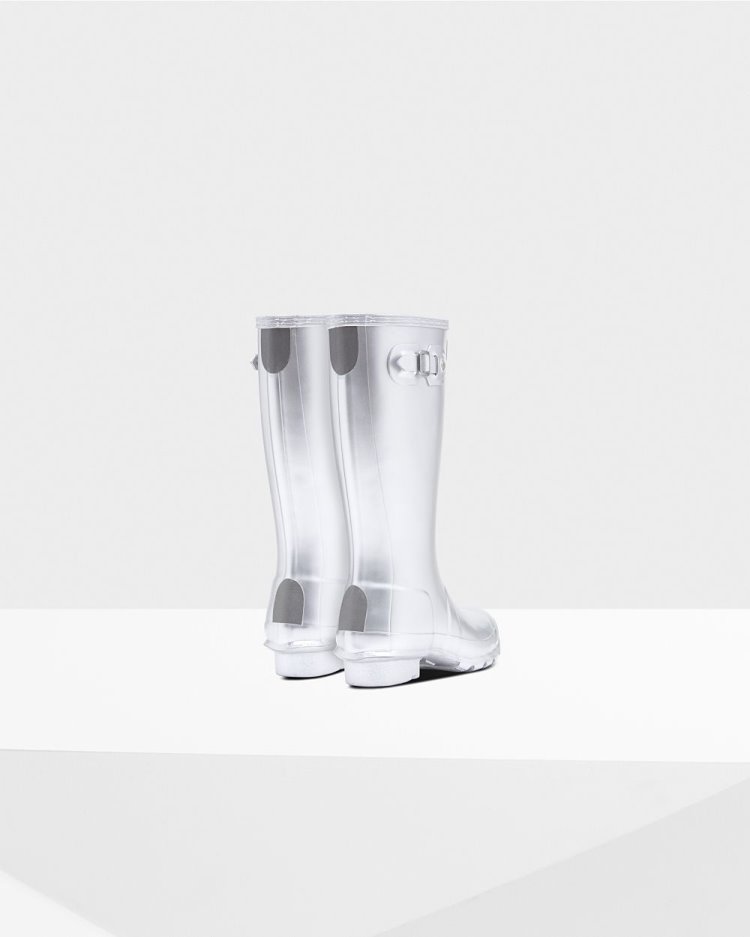 Silver Kids' Hunter Metallic Rain Boot Short Rain Boots South Africa | 0I7YIHR