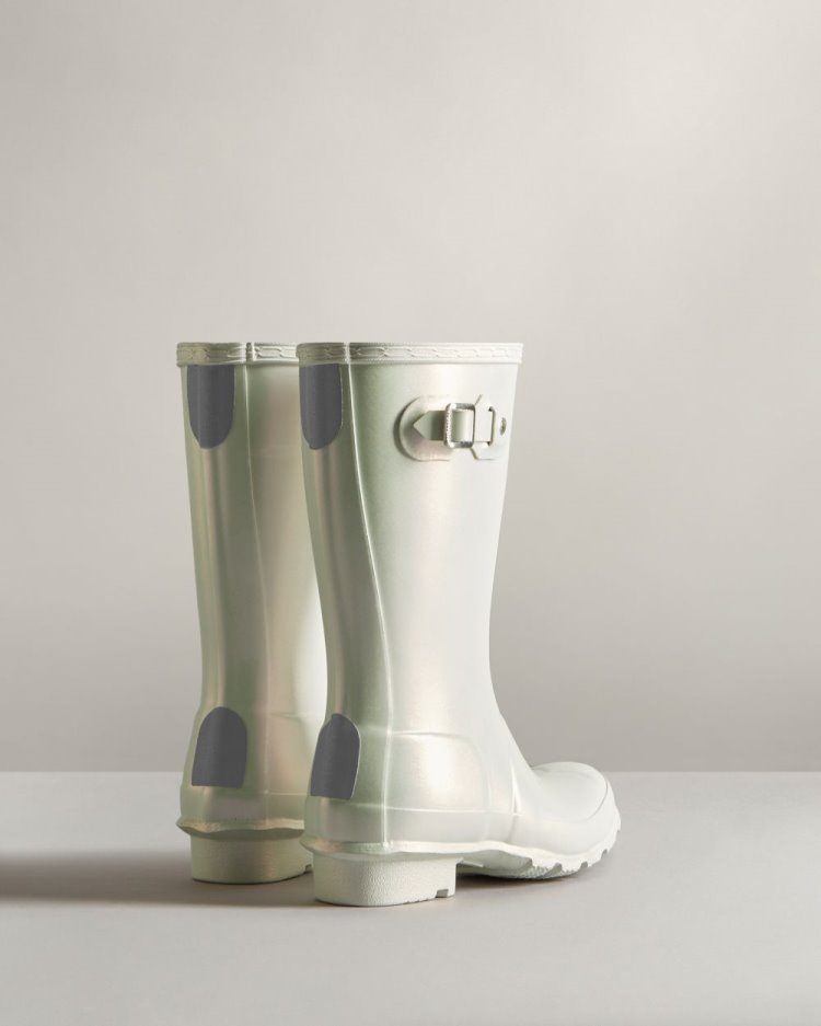 Silver Kids' Hunter Nebula Rain Boot Short Rain Boots South Africa | CK9FJ0A