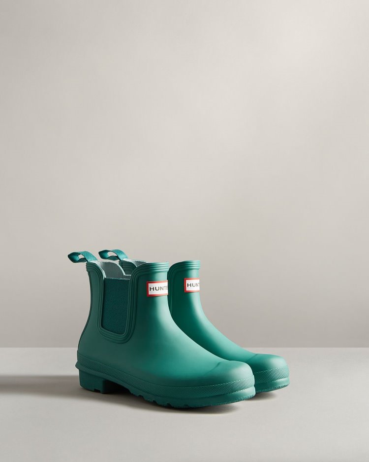 Turquoise Women's Hunter Original Chelsea Boot Chelsea Boots South Africa | EUADBK9