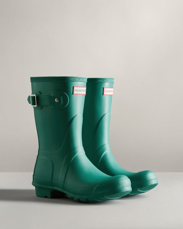 Turquoise Women's Hunter Original Short Rain Boot Short Rain Boots South Africa | 0UVB13A