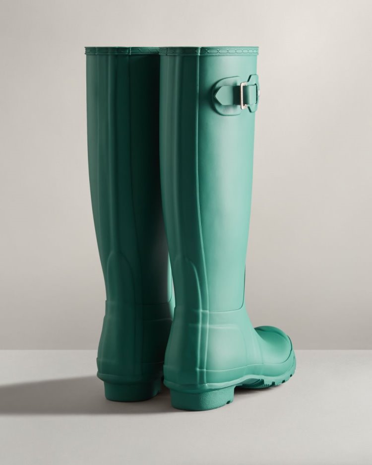 Turquoise Women's Hunter Original Tall Rain Boot Tall Rain Boots South Africa | RG23ZLD