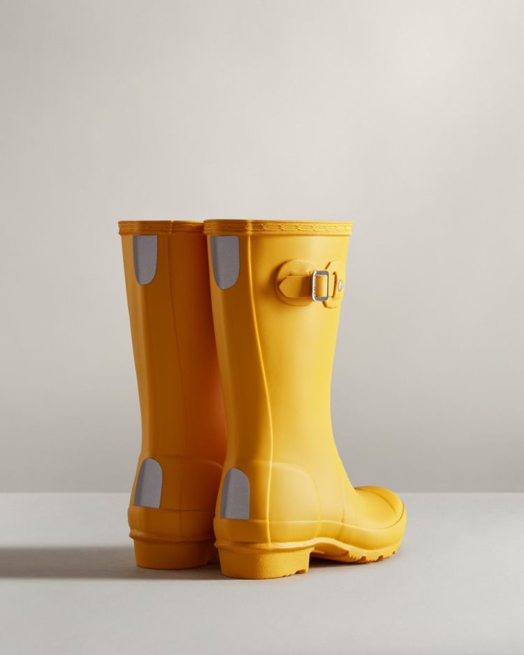 Yellow Kids' Hunter Original Rain Boot Short Rain Boots South Africa | OOQC037