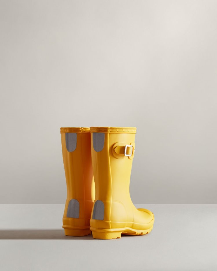 Yellow Kids' Hunter Original Rain Boot Short Rain Boots South Africa | R96KD3J